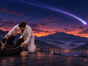 Hilos trenzados que representan Musubi y la conexión entre Aikido, Kimi no Na wa y Brazilian Jiu-Jitsu