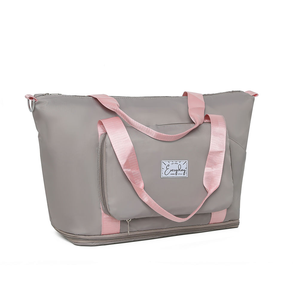 Miniaturbild: Everyday Tasche + Umhängegurt Grau-Rosa