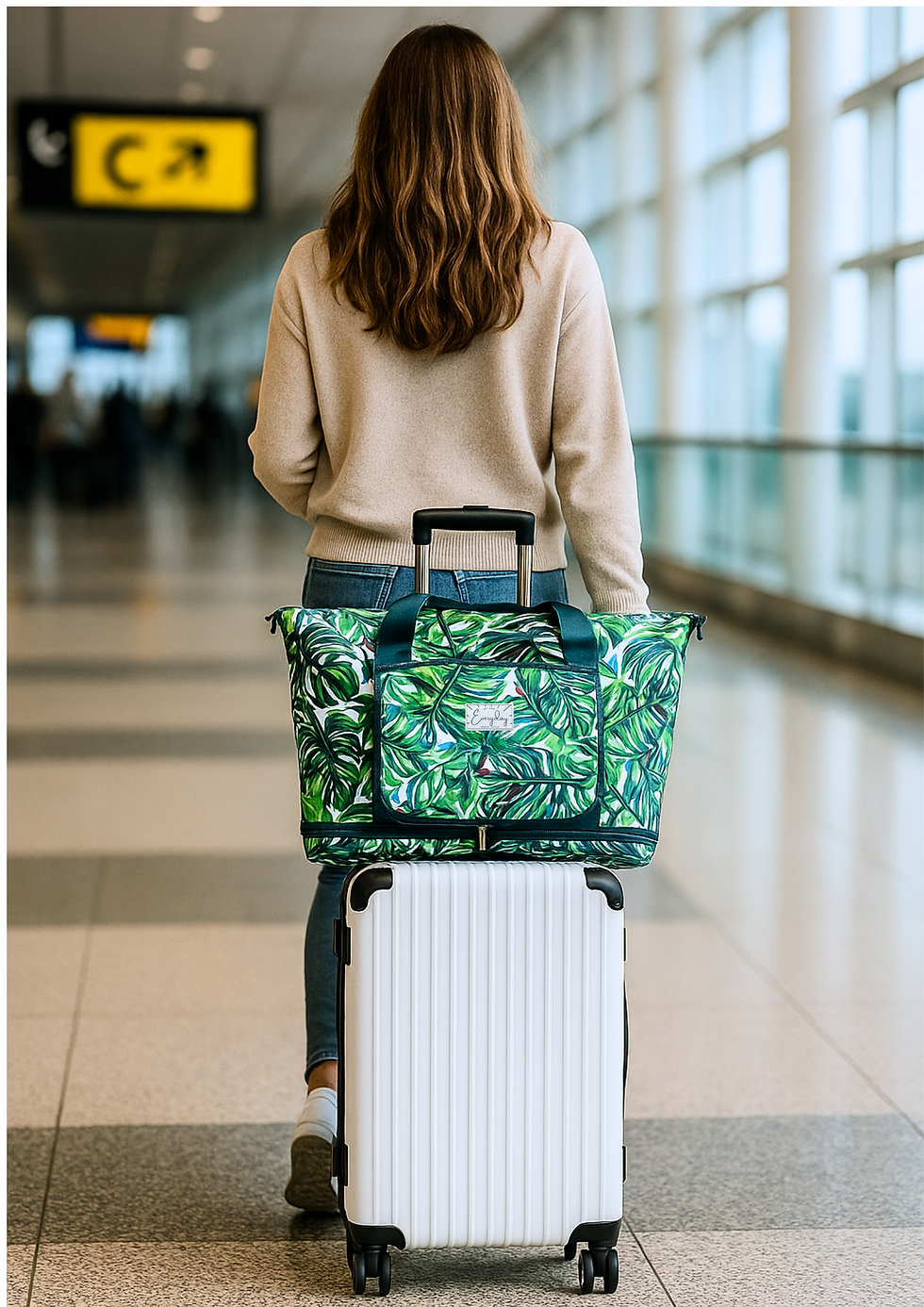 Jede Tasche hat eine Trolley Lasche!