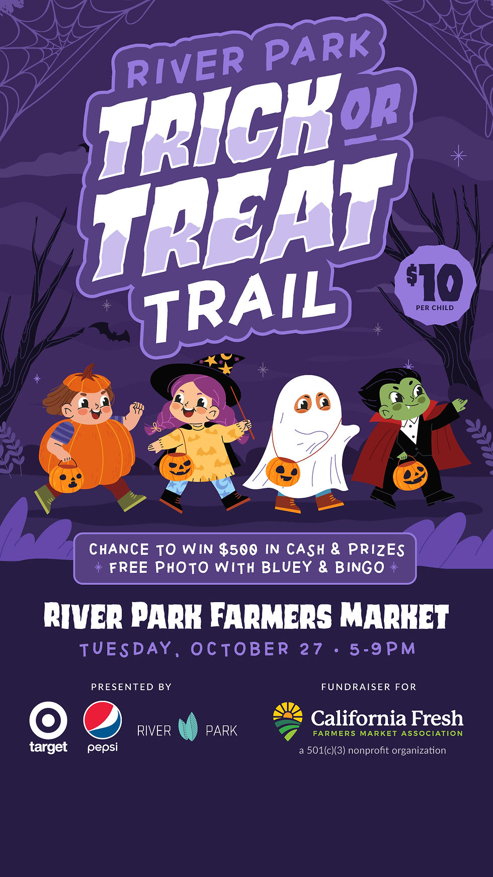 Halloween Trail ticket ad for California Fresh