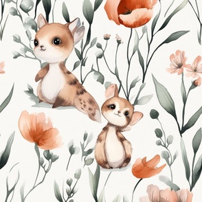 Magical Nursery Funny Cute Wallpaper Fabrics Decor for Kids