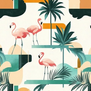 Mid-century wallpaper decor & fabric