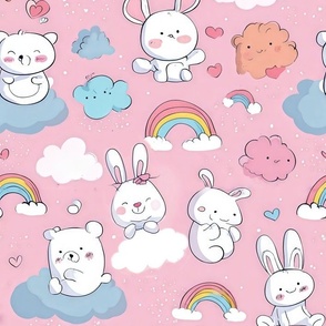 Magical Nursery Funny Cute Wallpaper Fabrics Decor for Kids