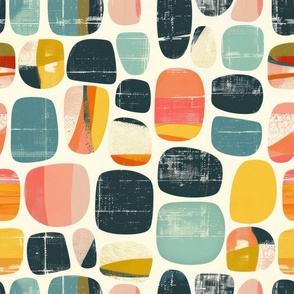 Mid-century wallpaper decor & fabric