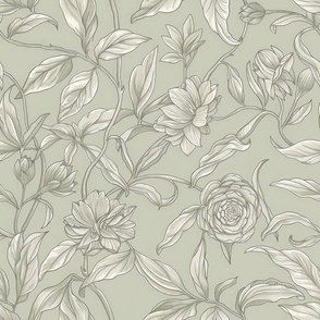 Heritage Botanical Light - Wallpaper, Decor & Fabric