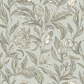 Heritage Botanical Light - Wallpaper, Decor & Fabric