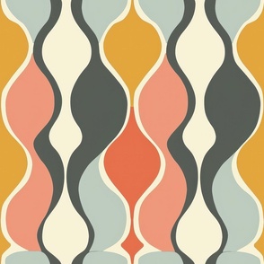 Mid-century wallpaper decor & fabric