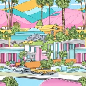 Mid-century wallpaper decor & fabric