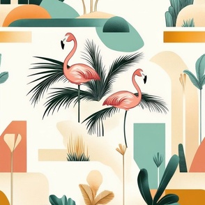 Mid-century wallpaper decor & fabric