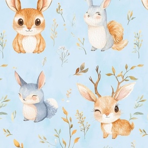 Magical Nursery Funny Cute Wallpaper Fabrics Decor for Kids