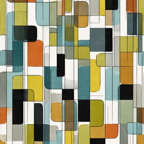 Mid-century wallpaper decor & fabric