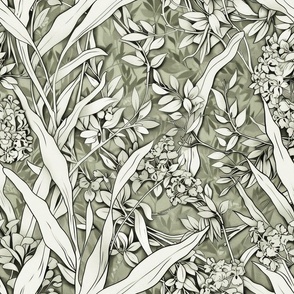 Heritage Botanical Light - Wallpaper, Decor & Fabric