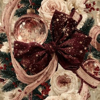 Christmas Jingle Bells-3 by Igor Vasiliadis - Opulent Christmas Heritage wallpaper and fabric