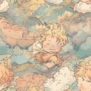 Magical Nursery Funny Cute Wallpaper Fabrics Decor for Kids