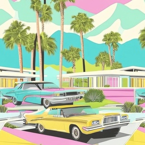 Mid-century wallpaper decor & fabric