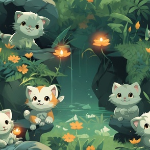 Magical Nursery Funny Cute Wallpaper Fabrics Decor for Kids