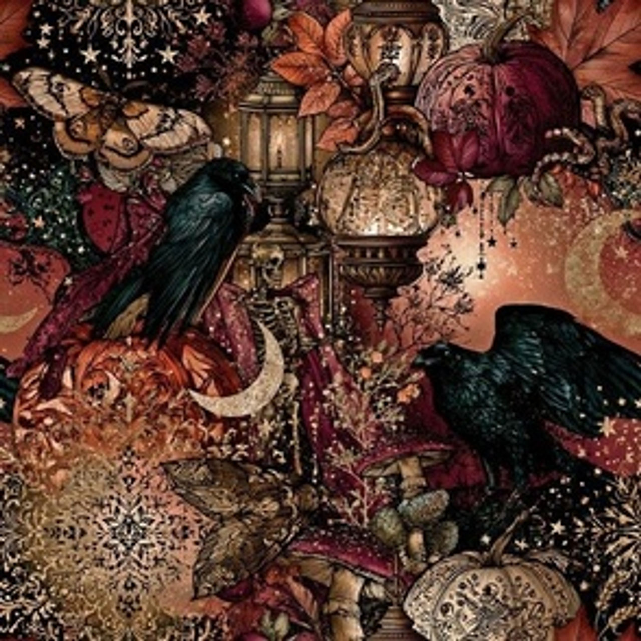 Whimsigoth Halloween Carnival-2 by Igor Vasiliadis - Whimsigoth Halloween Carnival wallpaper and fabric