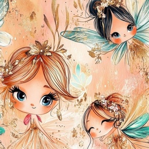 Magical Nursery Funny Cute Wallpaper Fabrics Decor for Kids