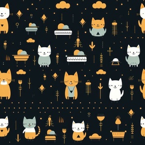 Mid-century wallpaper decor & fabric