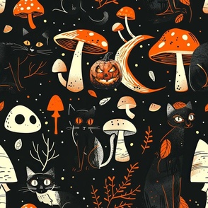 Mid-century wallpaper decor & fabric