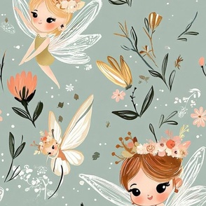 Magical Nursery Funny Cute Wallpaper Fabrics Decor for Kids