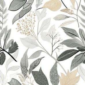Heritage Botanical Light - Wallpaper, Decor & Fabric