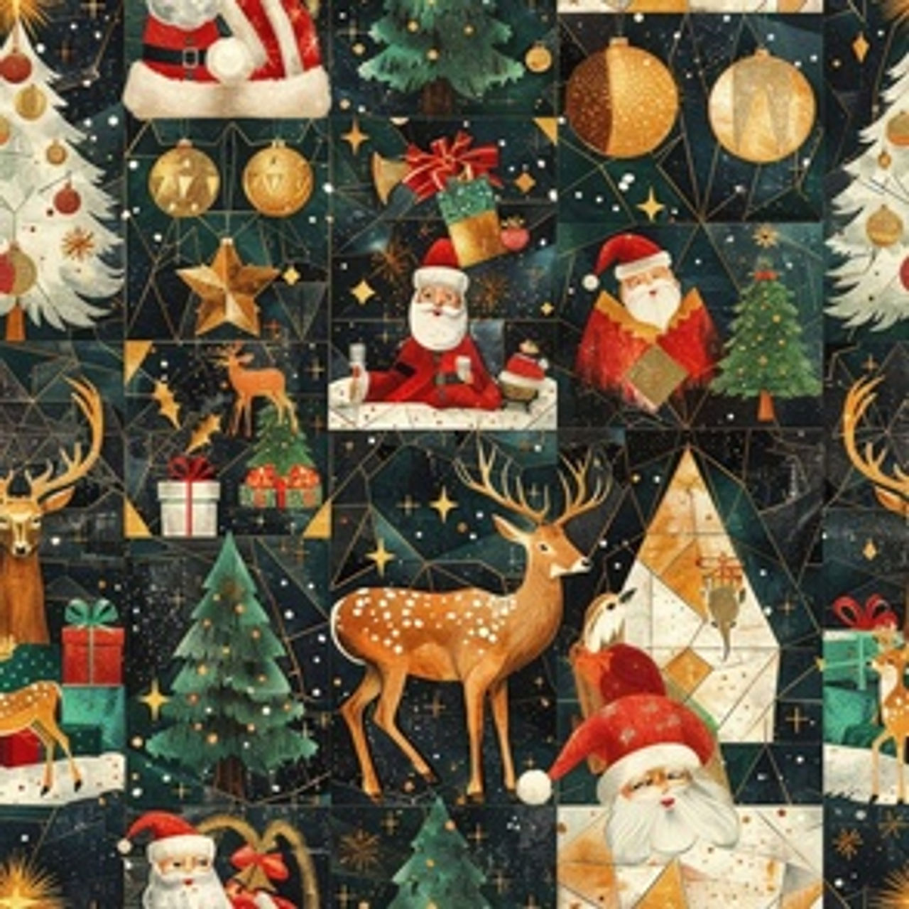 Christmas Theme Belle Epoque-4 by Igor Vasiliadis - Opulent Christmas Heritage wallpaper and fabric