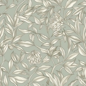 Heritage Botanical Light - Wallpaper, Decor & Fabric