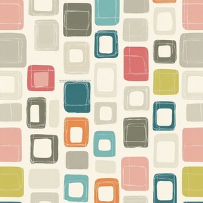 Mid-century wallpaper decor & fabric