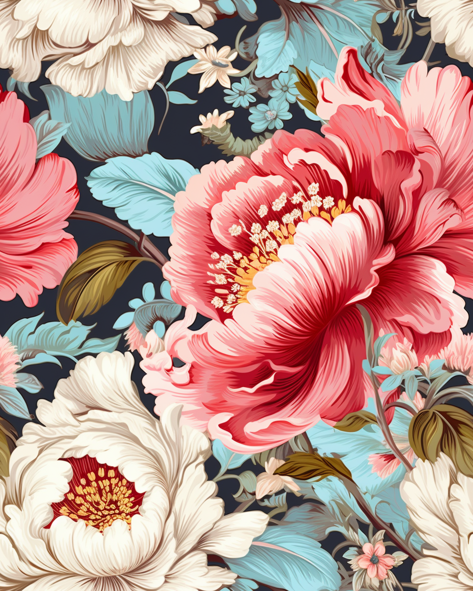 Peonies Trendy Floral-1