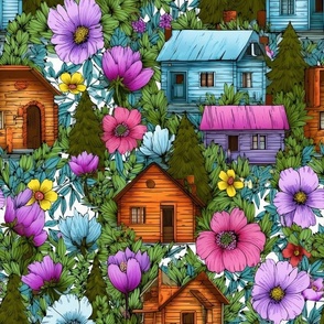 Magical Nursery Funny Cute Wallpaper Fabrics Decor for Kids