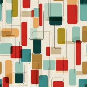 Mid-century wallpaper decor & fabric