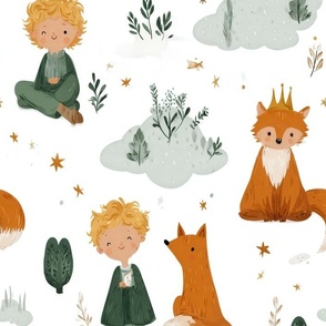 Magical Nursery Funny Cute Wallpaper Fabrics Decor for Kids