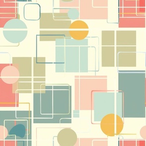 Mid-century wallpaper decor & fabric