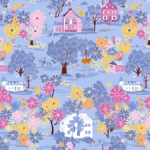 Magical Nursery Funny Cute Wallpaper Fabrics Decor for Kids