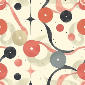 Mid-century wallpaper decor & fabric