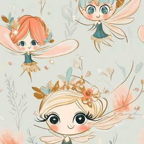 Magical Nursery Funny Cute Wallpaper Fabrics Decor for Kids