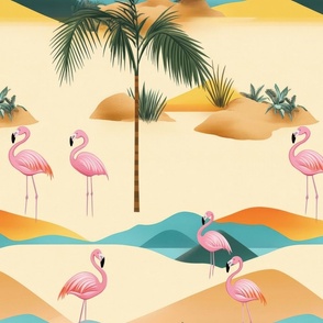 Mid-century wallpaper decor & fabric