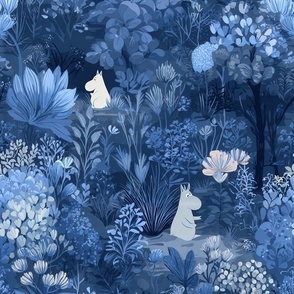 Magical Nursery Funny Cute Wallpaper Fabrics Decor for Kids