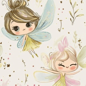 Magical Nursery Funny Cute Wallpaper Fabrics Decor for Kids