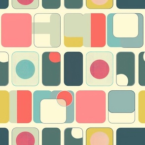 Mid-century wallpaper decor & fabric