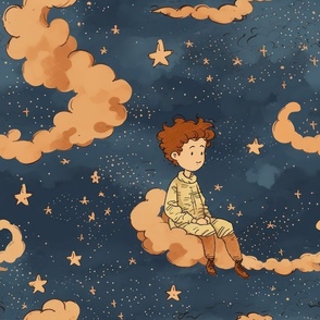 Magical Nursery Funny Cute Wallpaper Fabrics Decor for Kids