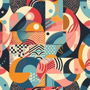 Mid-century wallpaper decor & fabric