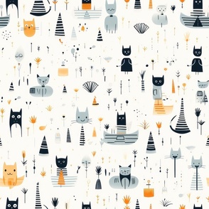 Mid-century wallpaper decor & fabric