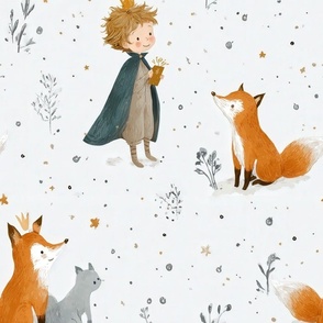 Magical Nursery Funny Cute Wallpaper Fabrics Decor for Kids