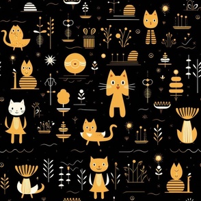 Mid-century wallpaper decor & fabric