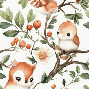 Magical Nursery Funny Cute Wallpaper Fabrics Decor for Kids