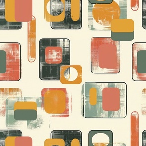 Mid-century wallpaper decor & fabric