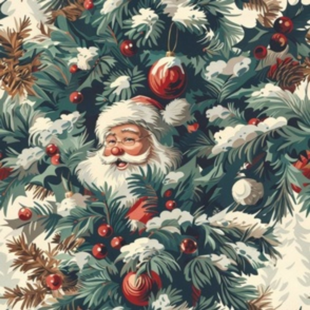 Christmas Theme Belle Epoque-15 by Igor Vasiliadis - Opulent Christmas Heritage wallpaper and fabric