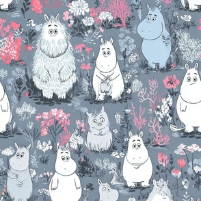 Magical Nursery Funny Cute Wallpaper Fabrics Decor for Kids